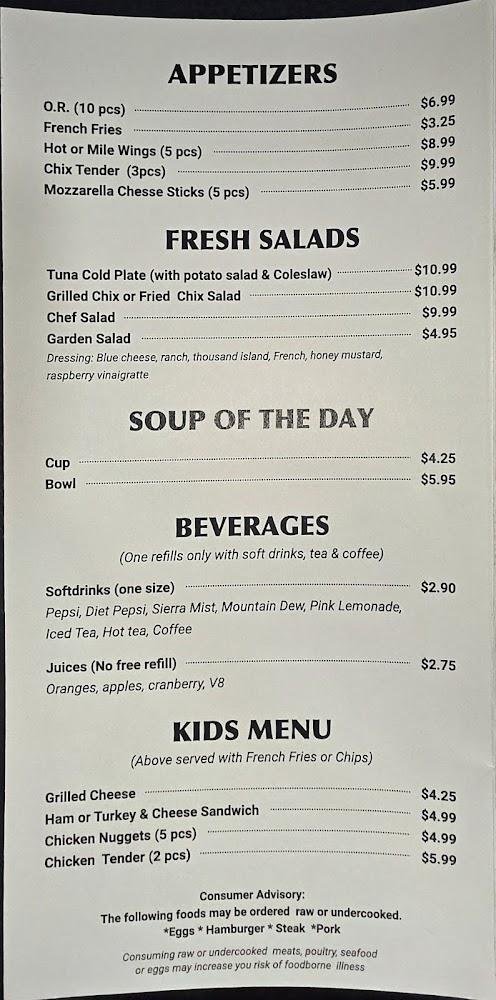 9 Mile Grill Menu image 1